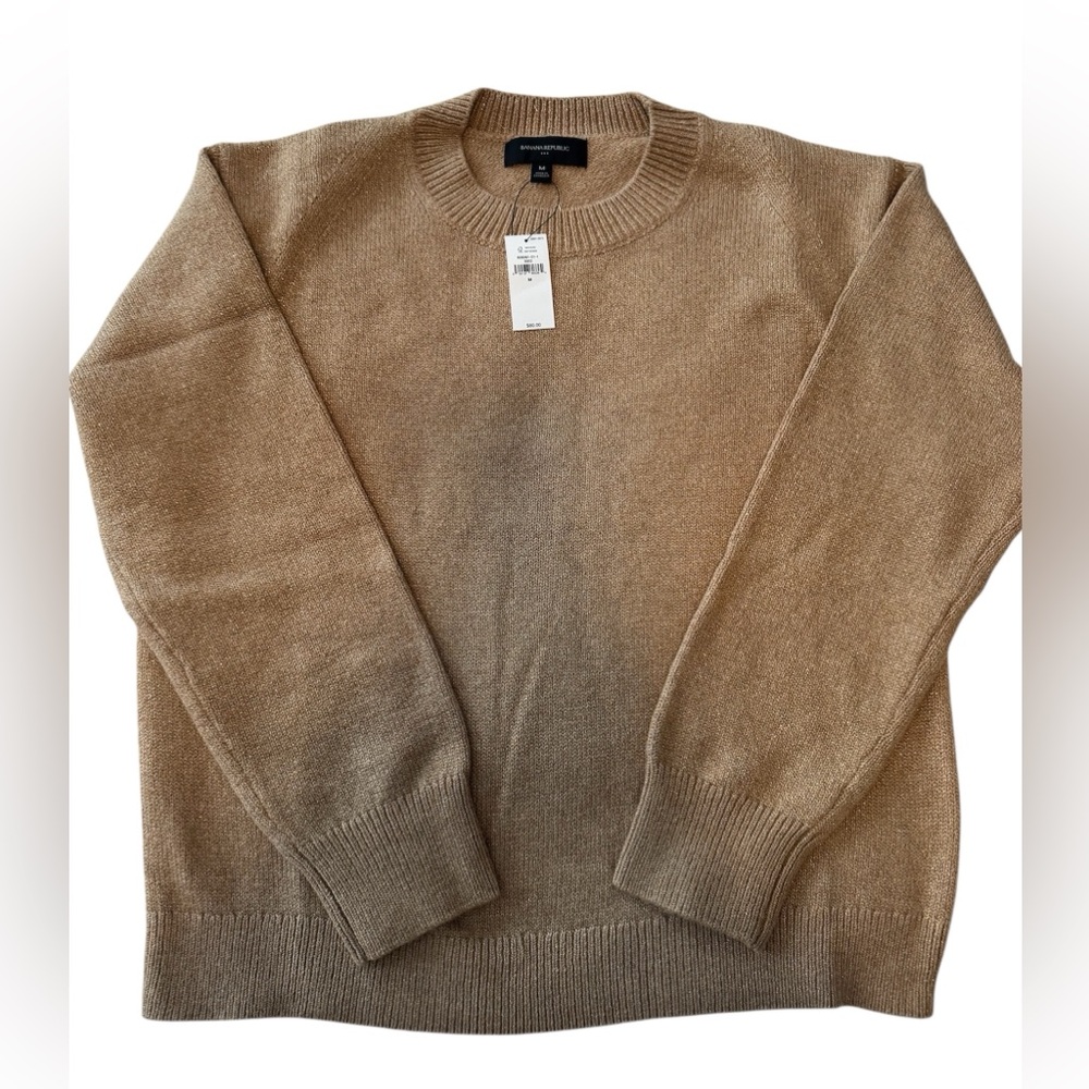 Banana Republic Women's Tan Crewneck Sweater